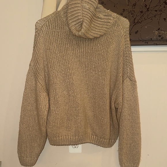Cozy Tan Knit Sweater - Picture 1 of 5